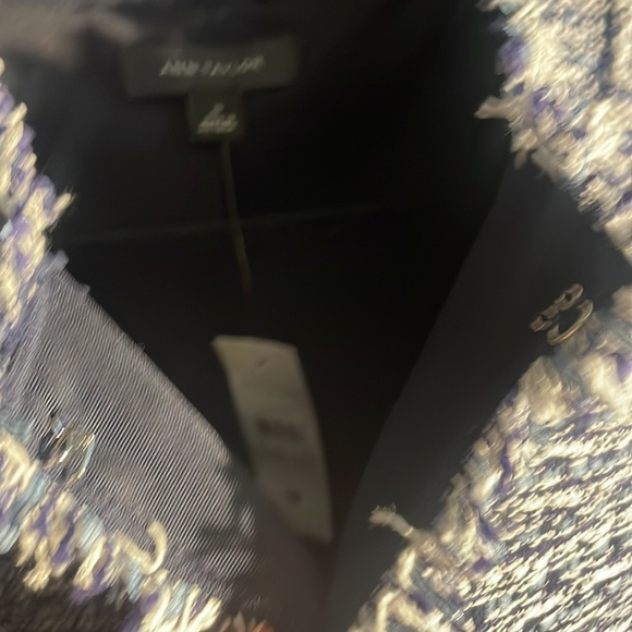 NWT Ann Taylor Blue & White Blazer - Size 10 - Picture 3 of 5